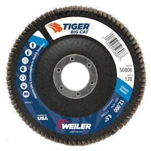 Weiler® Tiger® Big Cat HD Flap Disc