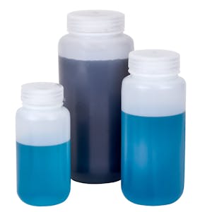 Thermo Scientific™ Nalgene™ Wide Mouth Economy HDPE Bottles with Caps