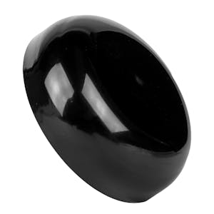 Black Polypropylene Dome Caps