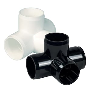 4-Way Tee for Furniture Pipe