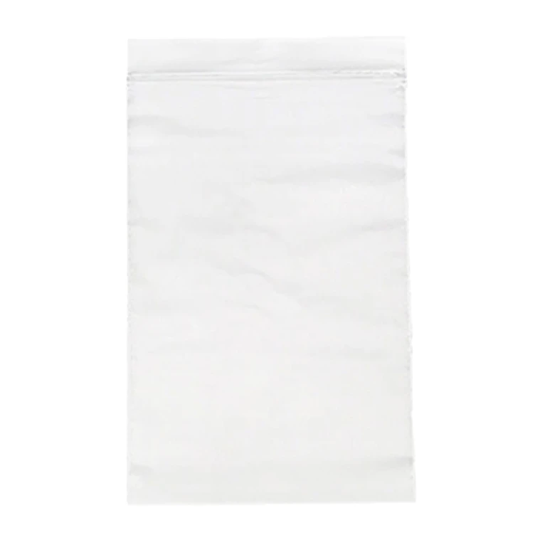 4" W x 6" L x 2 mil Thick White Reclosable Polyethylene Zipper Bags - Case of 1000
