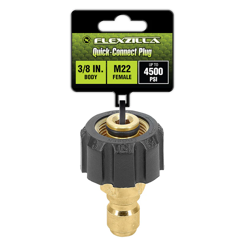 Flexzilla® M22 Female x 3/8" Quick-Connect Steel Plug