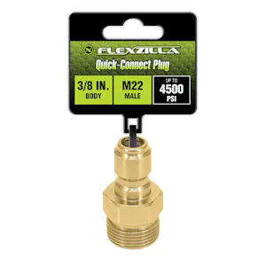 Flexzilla® M22 Male x 3/8" Quick-Connect Steel Plug
