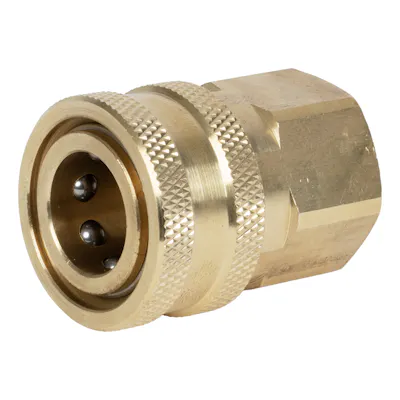 Flexzilla® 3/8" FGHT x 3/8" Quick-Connect Brass Coupler