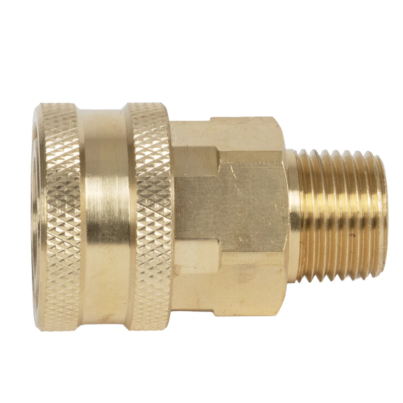 Flexzilla® 3/8" MGHT x 3/8" Quick-Connect Brass Coupler