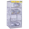 20 lb. to 33 lb.  Horizontal 8 Cylinder Capacity Justrite® LPG Locker with 3 Removable Shelves & 1 Manual-Close Door
