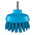 3.5" Dia. Blue  Polypropylene Vikan® HyDrive Round Brush with Extra Stiff Polyester Bristles