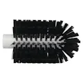 3.5" Dia. Black Polypropylene Vikan® Threaded Pipe Brush Head with Medium Polyester Bristles (Handle Sold Separately)