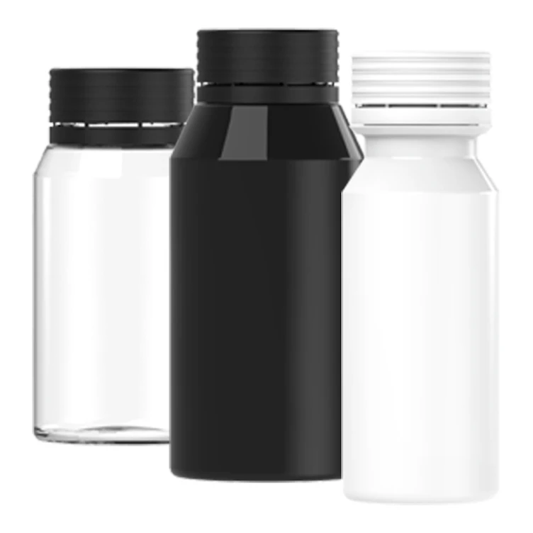 PET Energy Shot Bottles with Spiral™ Tamper-Evident Caps