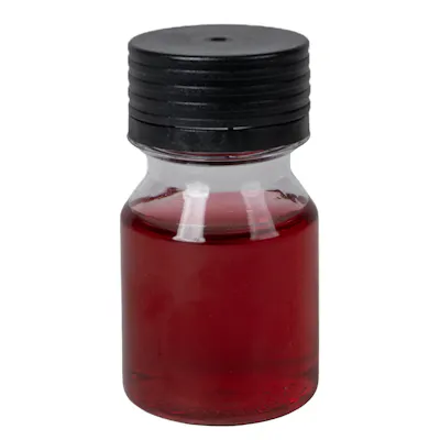 30mL Clear PET Energy Shot Bottle with Black Spiral™ Tamper-Evident Cap