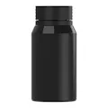 60mL Mini Black PET Energy Shot Bottle with Black Spiral™ Tamper-Evident Cap