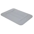 Quantum® Gray Polypropylene Snap-On Lid for 20" W x 15" L Ribbed Bottom Totes