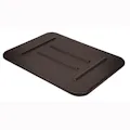 Quantum® Brown Polypropylene Lid for 20" W x 15" L Flat Bottom Totes 