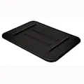 Quantum® Black Polypropylene Lid for 22" W x 17" L Flat Bottom Totes 