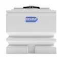 240 Gallon Natural LLDPE Square Gemini² Dual Containment® Tank (1.9 Specific Gravity) with 16" Twist Lid & Ribbed Bottom - 46" L x 46" W x 43-1/2" Hgt.