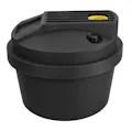 Aquarius™ 30 Gallon Black Chemical Feed Tank - 27" Dia. x 21.5" Hgt.
