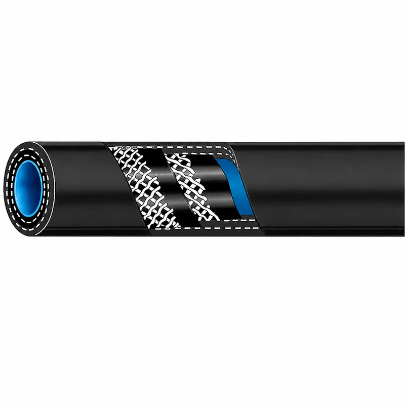 3/8" (9.5mm) ID x 0.688" OD Black Kuri Tec® Truespray™ A4083 High Pressure Agricultural Spray Hose