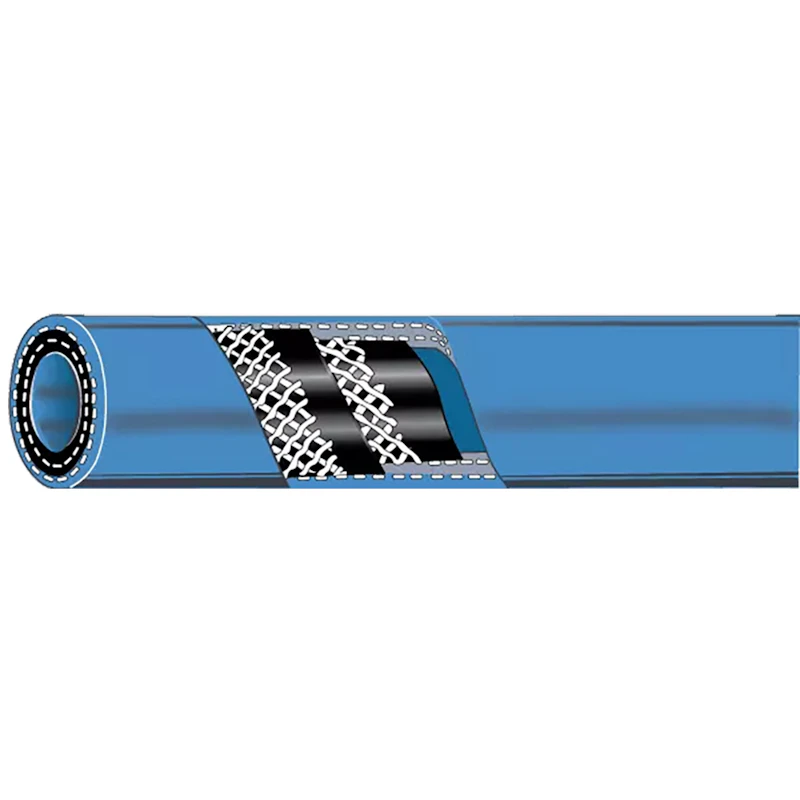 1/2" (12.7mm) ID x 0.840" OD Blue Kuri Tec® Truespray™ A4086 Series High Pressure Agricultural Spray Hose