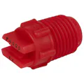 40° Red PVDF Bex® F Series 1/4" MNPT Spray Nozzle - Size 05