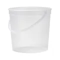 163 oz. Translucent HDPE Container with Plastic Handle - 8.09" Dia. x 7.76" Hgt. (Lid Sold Separately)