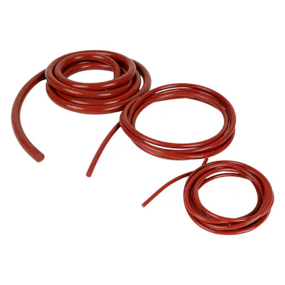 Red Food-Grade High-Temperature Silicone Durometer 50A Round Cord Stock
