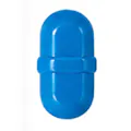 8mm Dia. X 16mm L Blue Magnetic Stir Bar with Pivot Ring