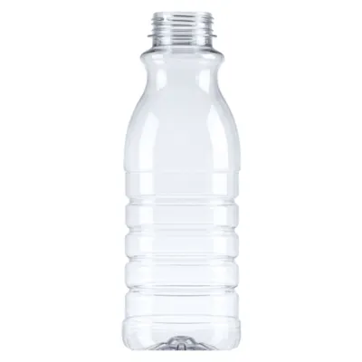 Round Ribbed PET Carafe Bottles with DBJ Neck