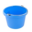 8 Quart Blue Molded Rubber-Polyethylene Pails - Pack of 4 (Blue, Teal Blue, Sky Blue & Navy Blue)