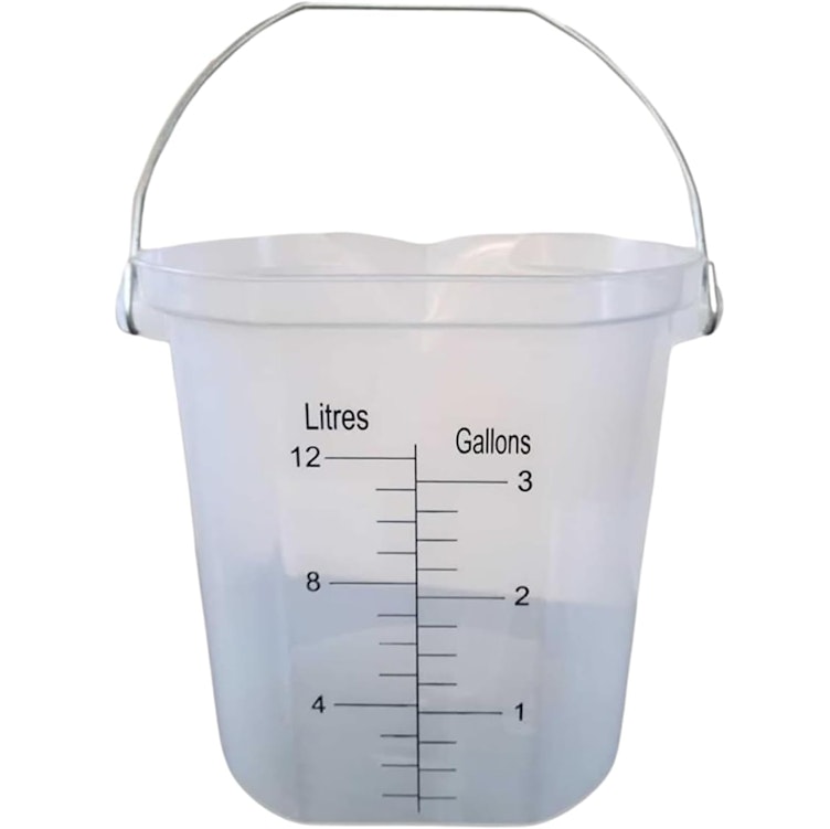 3 Gallon Accu-Pour™ Polypropylene Measuring Bucket