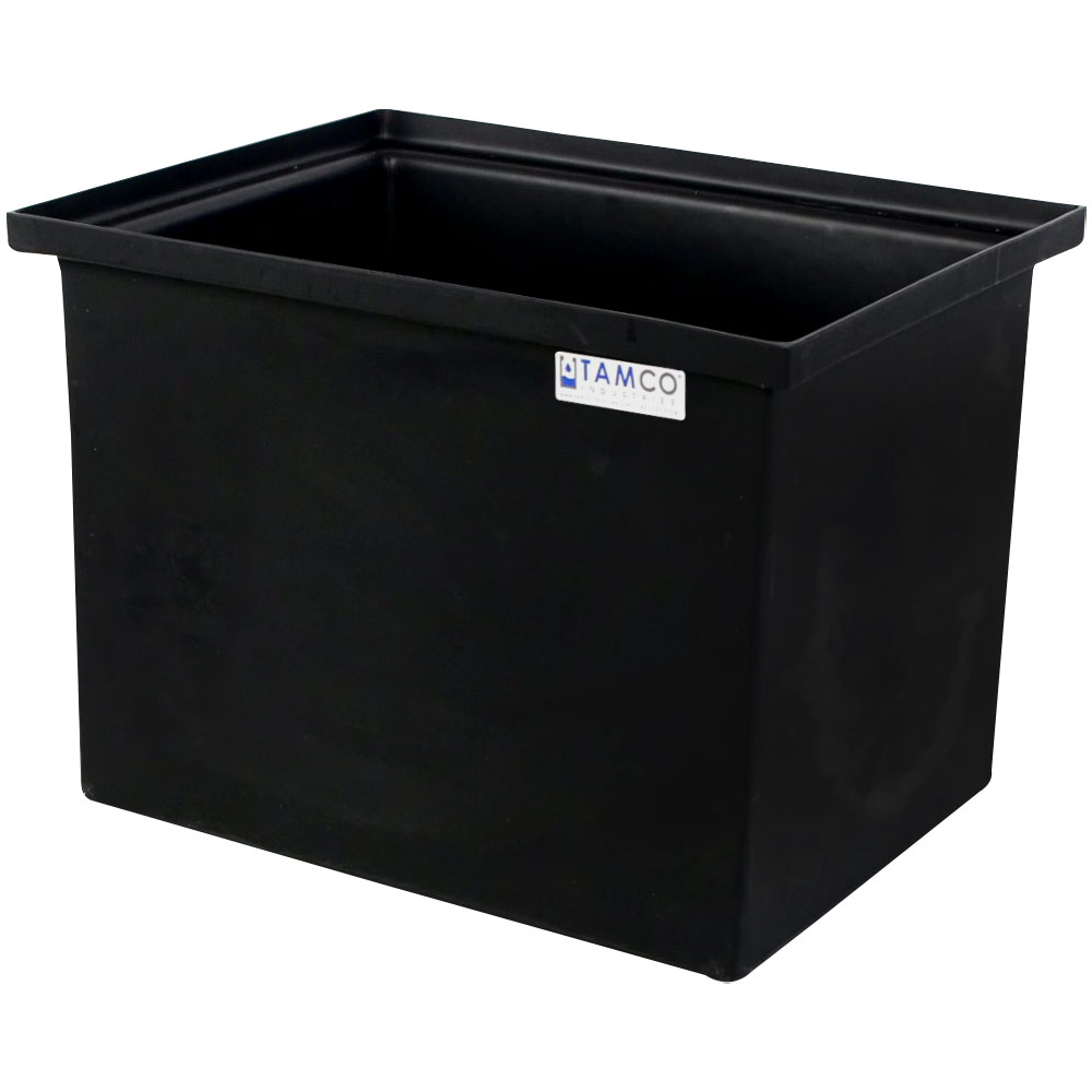 30 Gallon Black LLDPE Rectangular Tamco® Heavy-Duty Tank with 30 Gallon Black LLDPE Rectangular Tamco® Heavy-Duty Tank with