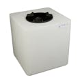 25 Gallon Natural Square Utility Tamco® Tank with 8" Gasketed Lid - 18" L x 18" W x 19" Hgt.