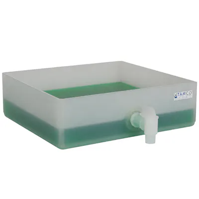 24" L x 24" W x 8" Hgt. HDPE Tamco® Tray with Spigot