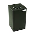 10 Gallon Black Square Utility Tamco® Tank with 5" Gasketed Lid - 11-1/2" L x 11-1/2" W x 20" Hgt.