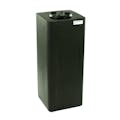 15 Gallon Black Square Utility Tamco® Tank with 5" Gasketed Lid - 11-1/2" L x 11-1/2" W x 29" Hgt.