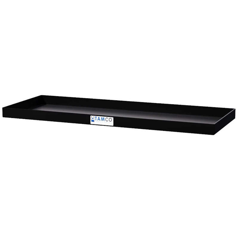 26-1/4" L x 10" W x 1-1/4" Hgt. Black Tamco® Tray