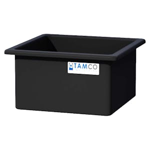 69 Gallon Heavy Duty Black PE Tamco® Tank - 30" L x 30" W x 18" Hgt. (Ships Motor Freight)