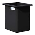 105 Gallon Black LLDPE Rectangular Tamco® Heavy-Duty Tank with External Flange -  30" L x 24" W x 36" Hgt. (Cover Sold Separately)