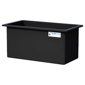105 Gallon Heavy Duty Black PE Tamco® Tank - 48" L x 24" W x 24" Hgt. (Ships Motor Freight)