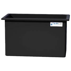 135 Gallon Heavy Duty Black PE Tamco® Tank - 48" L x 24" W x 30" Hgt. (Ships Motor Freight)