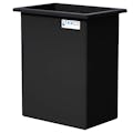 180 Gallon Black LLDPE Rectangular Tamco® Heavy-Duty Tank with External Flange - 36" L x 24" W x 48" Hgt. (Cover Sold Separately)