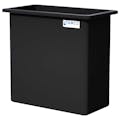 220 Gallon Black LLDPE Rectangular Tamco® Heavy-Duty Tank with External Flange - 48" L x 24" W x 48" Hgt. (Cover Sold Separately)