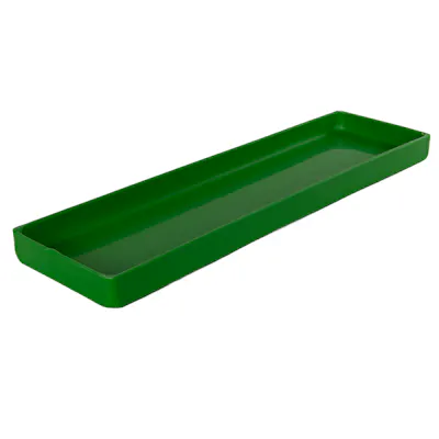 20" L x 6" W x 1-1/4" Hgt. Green Tamco® Tray