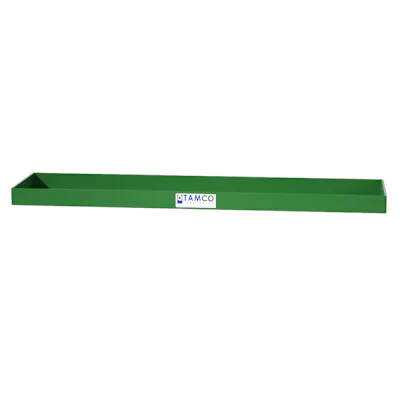 26-1/2" L x 6-3/8" W x 1-1/4" Hgt. Green Tamco® Tray