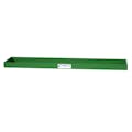 26-1/2" L x 6-3/8" W x 1-1/4" Hgt. Green Tamco® Tray