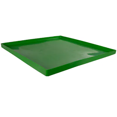 35-1/8 L x 35-1/8 W x 1-1/2 Hgt. Green Tamco® Tray