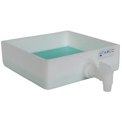 10" L x 10" W x 3" Hgt. HDPE Tamco® Tray with Spigot