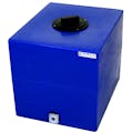 16 Gallon Blue Molded Polyethylene Tamco® Tank with 8" Gasketed Lid & 3/4" FNPT Fitting - 18-1/2" L x 15" W x 16-1/2" Hgt.