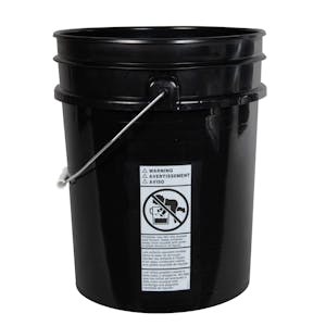 Premium Black 5 Gallon Bucket