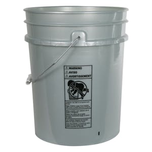 Premium Silver 5 Gallon Bucket