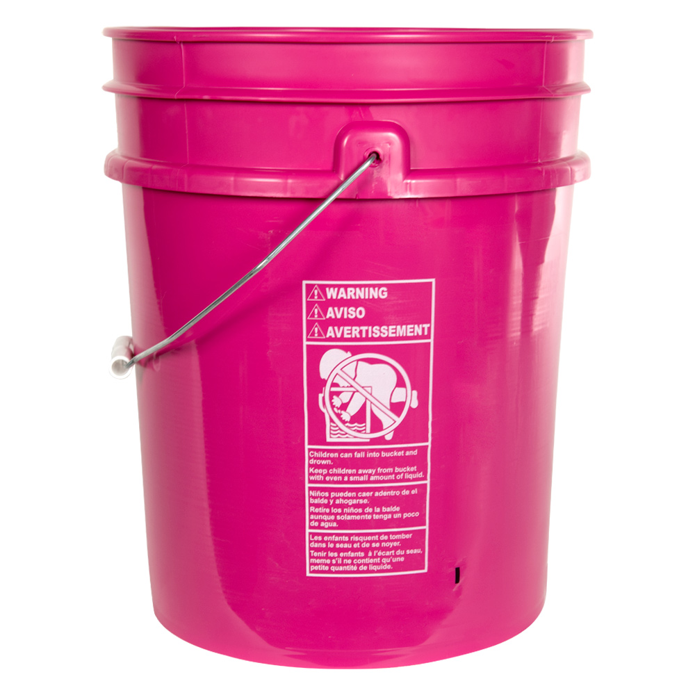 Premium Pink 5 Gallon Bucket